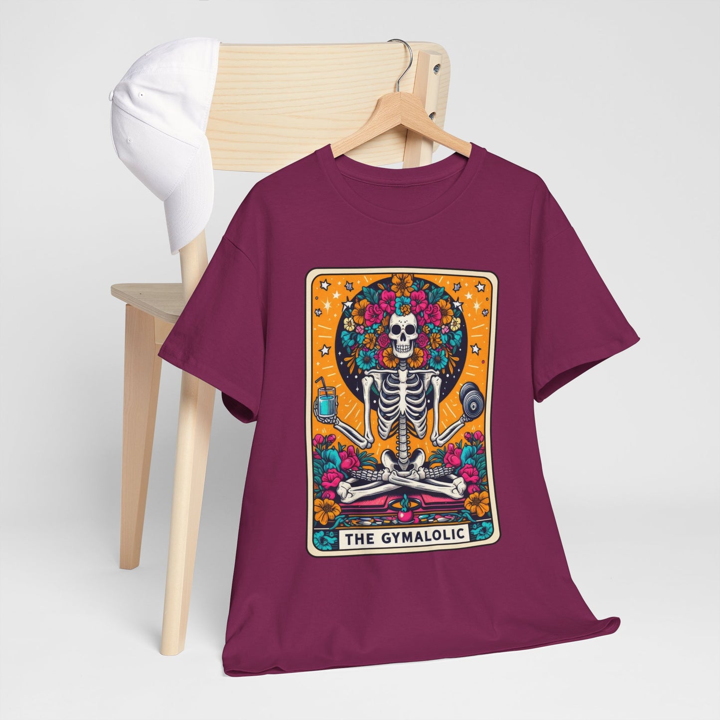 Gymaholic Skeleton Tarot - Unisex Tee Shirt