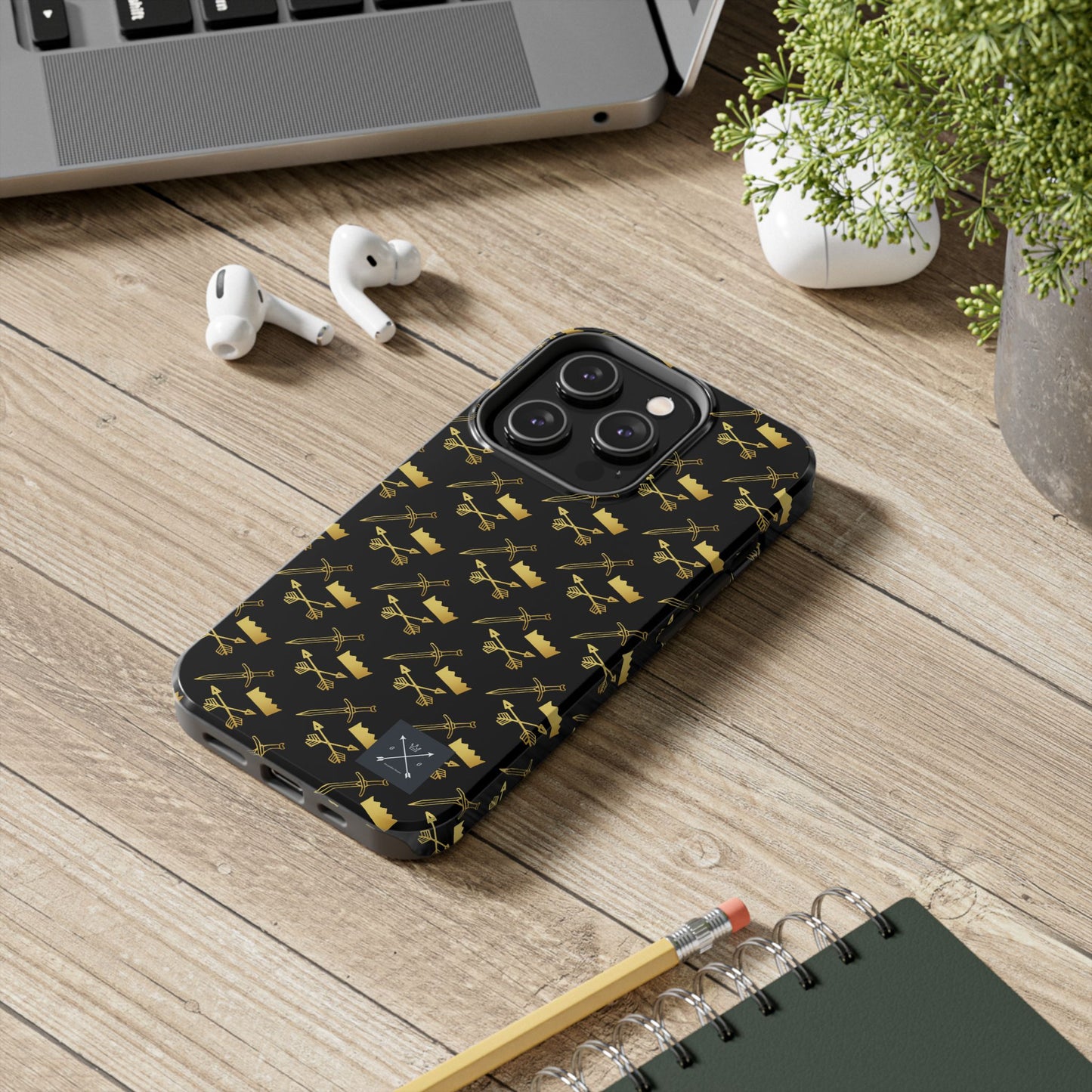 Gold and Bold Warrior (pattern) - Tough Phone Cases