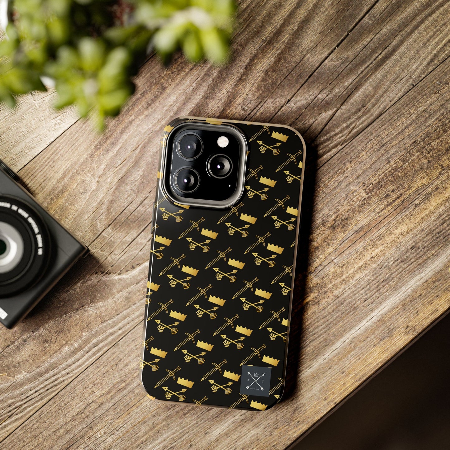 Gold and Bold Warrior (pattern) - Tough Phone Cases