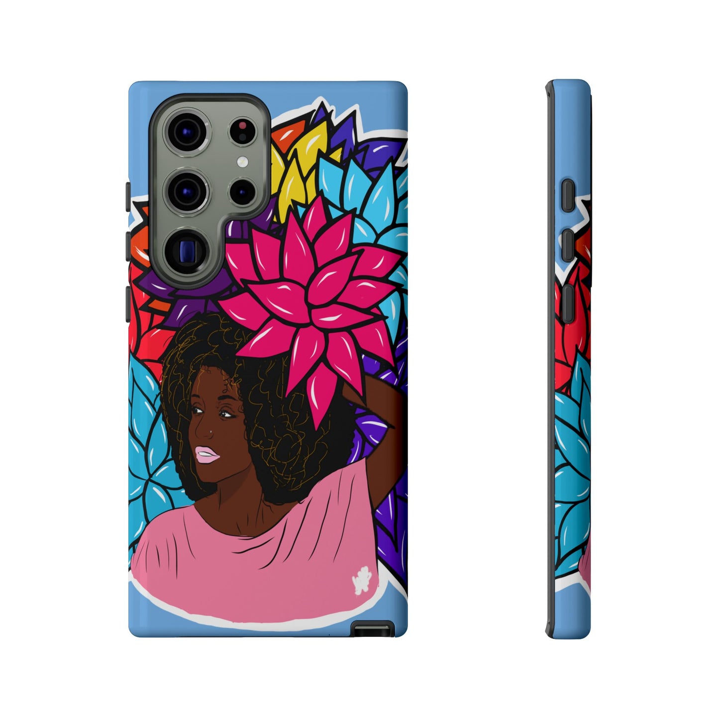 Beauty with Flowers - Tough Phone Cases