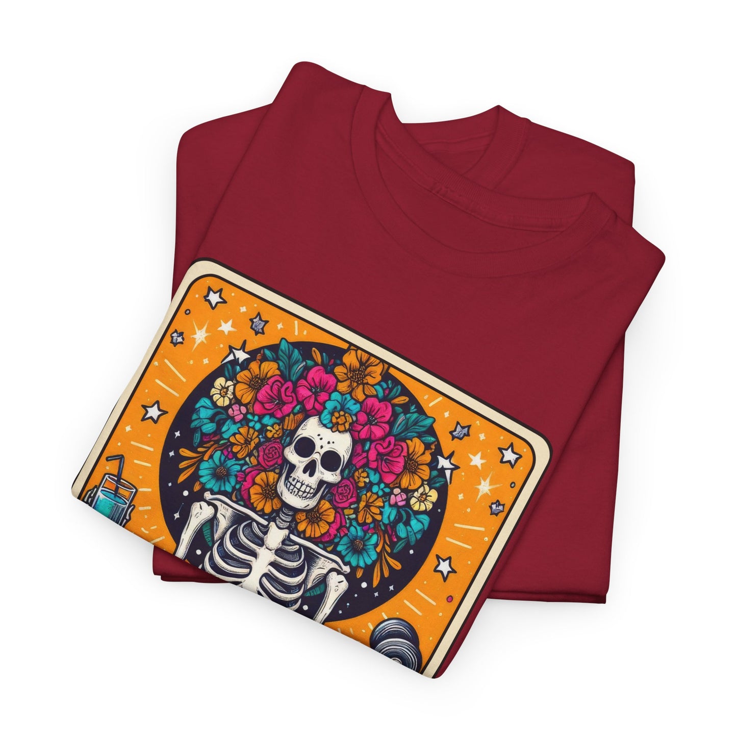 Gymaholic Skeleton Tarot - Unisex Tee Shirt