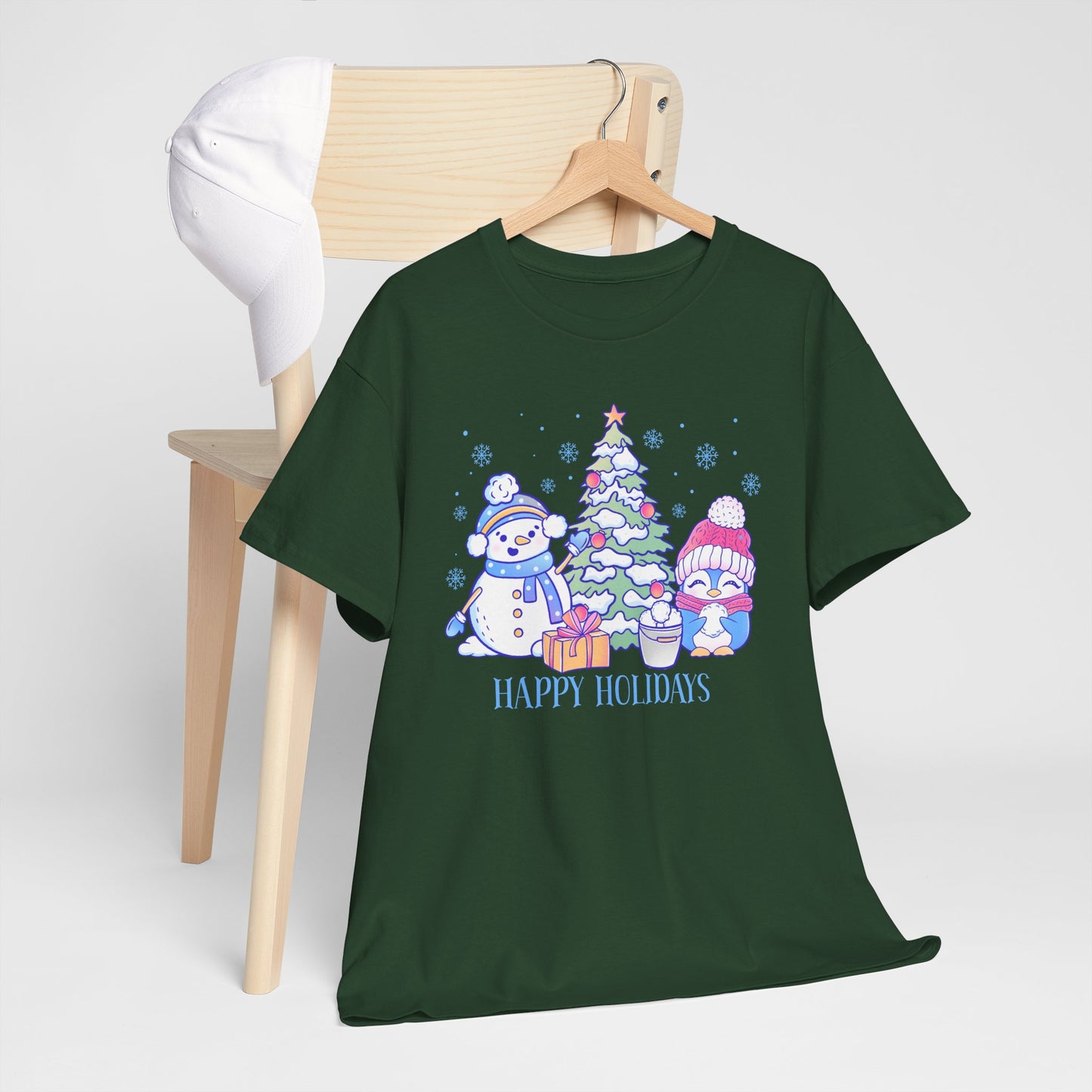 Christmas Holiday Unisex Tee - Happy Holidays