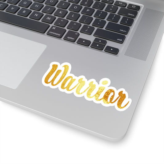 Gold and Bold Warrior - Kiss-Cut Stickers