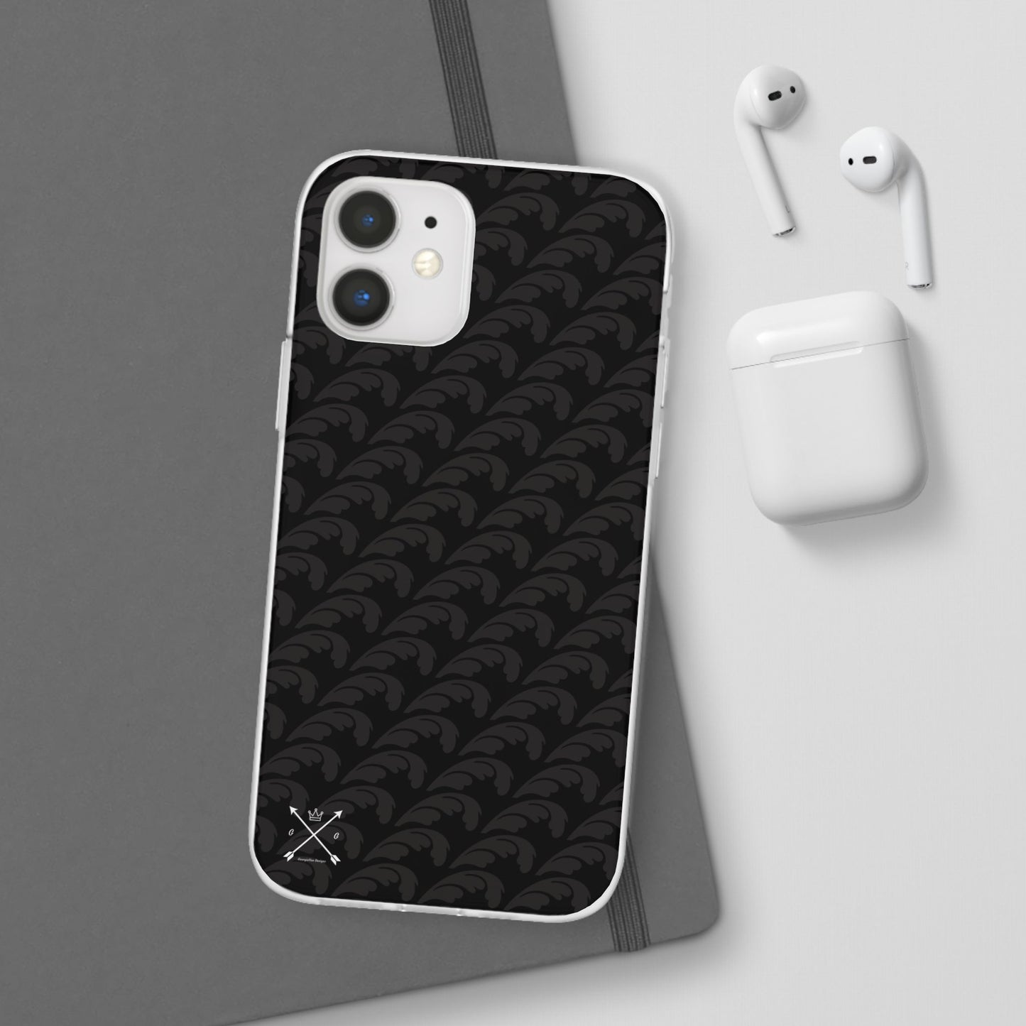 Beautiful Beloved Flourish (black/black) - Flexi Phone Cases