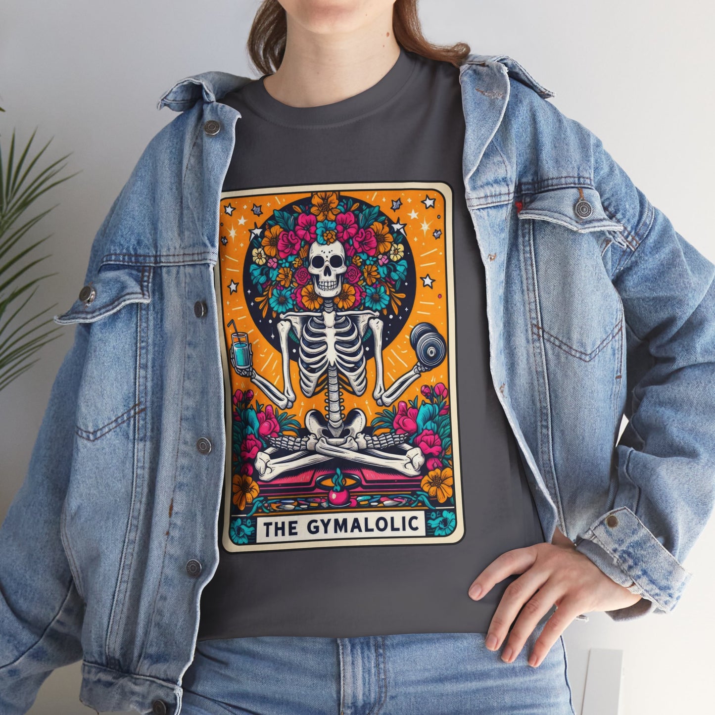 Gymaholic Skeleton Tarot - Unisex Tee Shirt