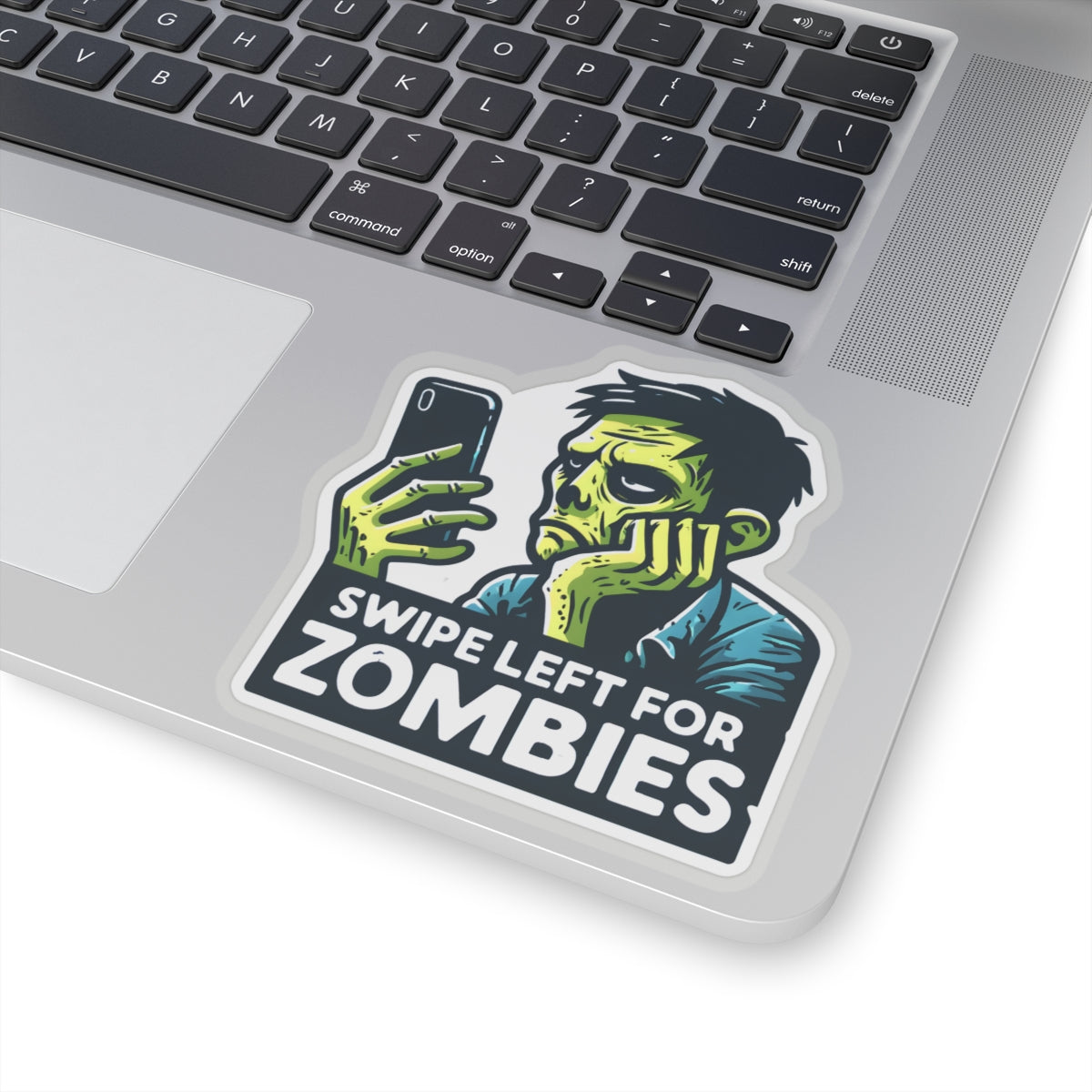 Swipe Left For Zombies - Kiss-Cut Stickers