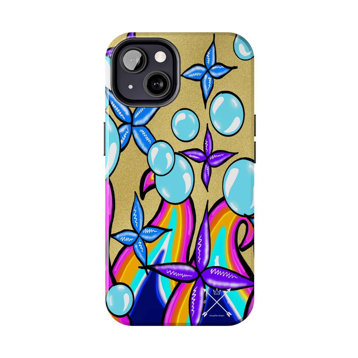 Bubble Rave (abstract art) - Tough iPhone Cases