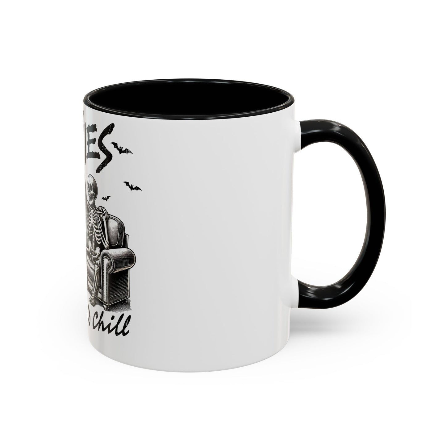 Horror Movies and Chill - Accent Coffee Mug (11, 15oz)