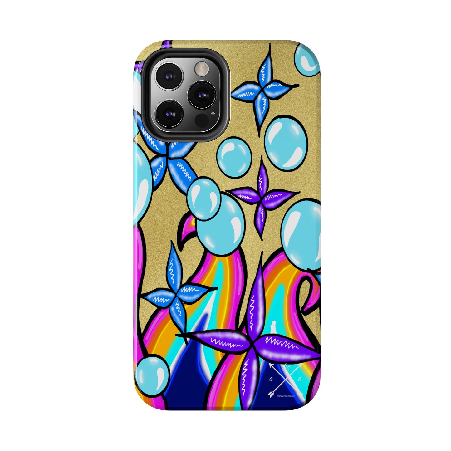 Bubble Rave (abstract art) - Tough iPhone Cases