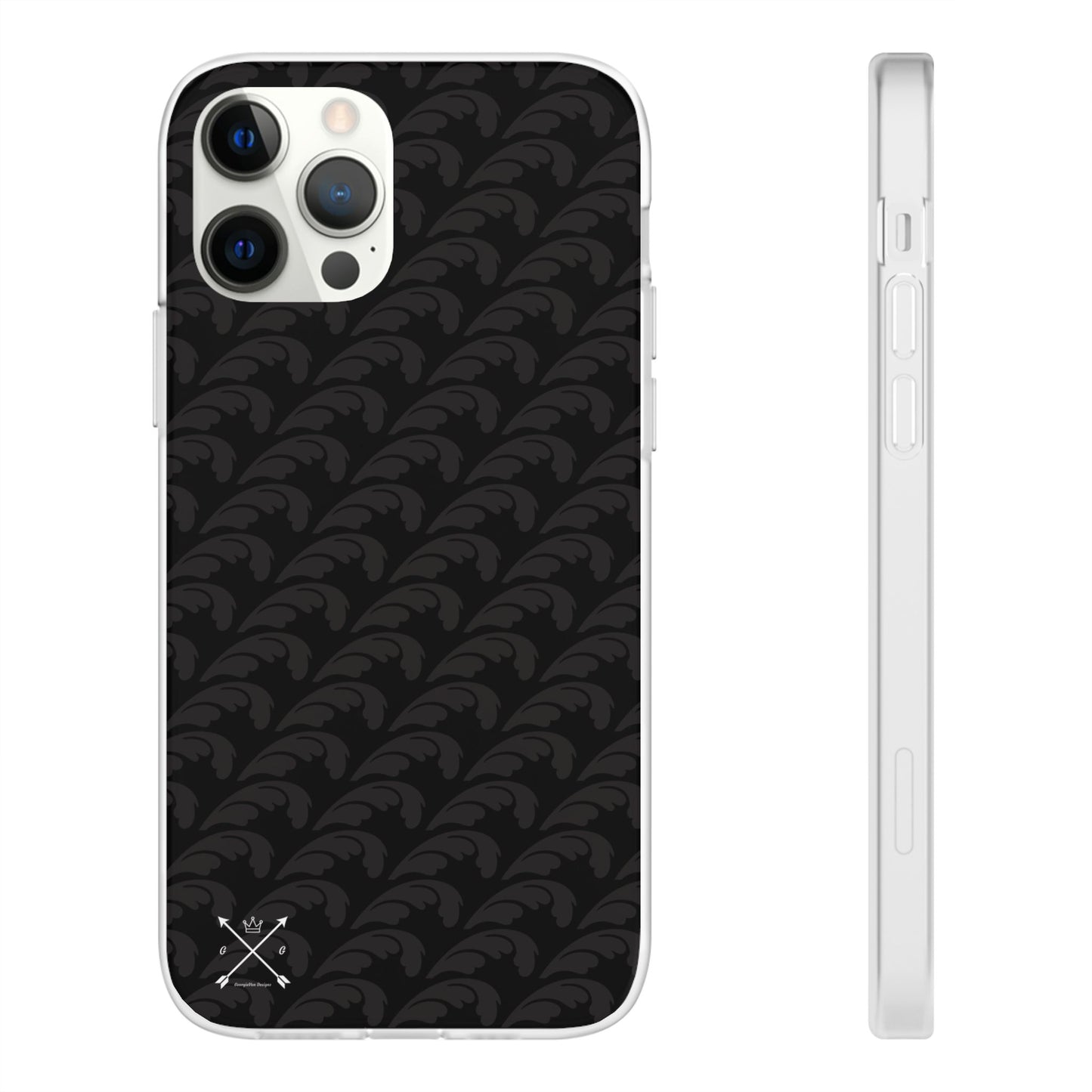 Beautiful Beloved Flourish (black/black) - Flexi Phone Cases