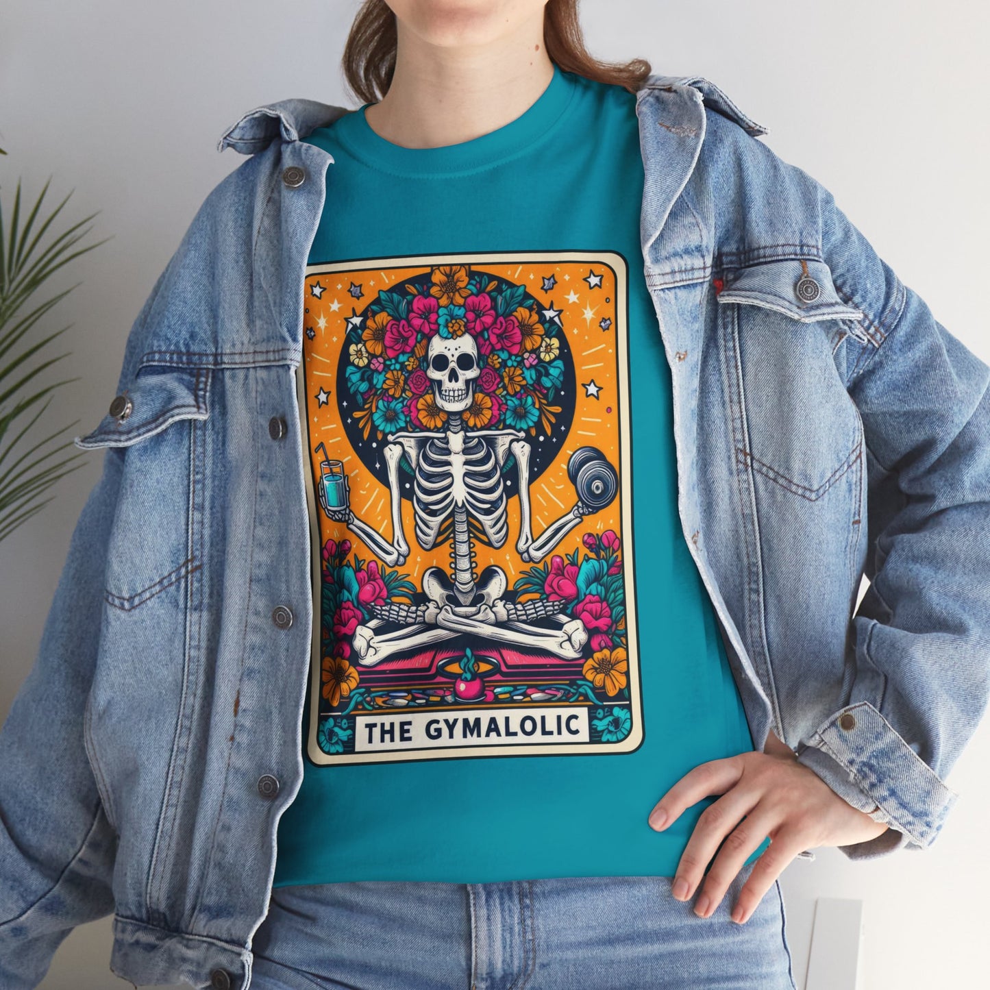 Gymaholic Skeleton Tarot - Unisex Tee Shirt