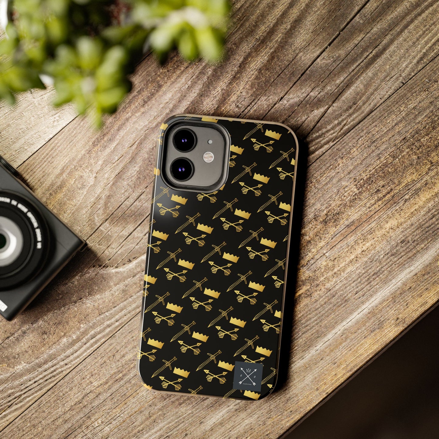 Gold and Bold Warrior (pattern) - Tough Phone Cases