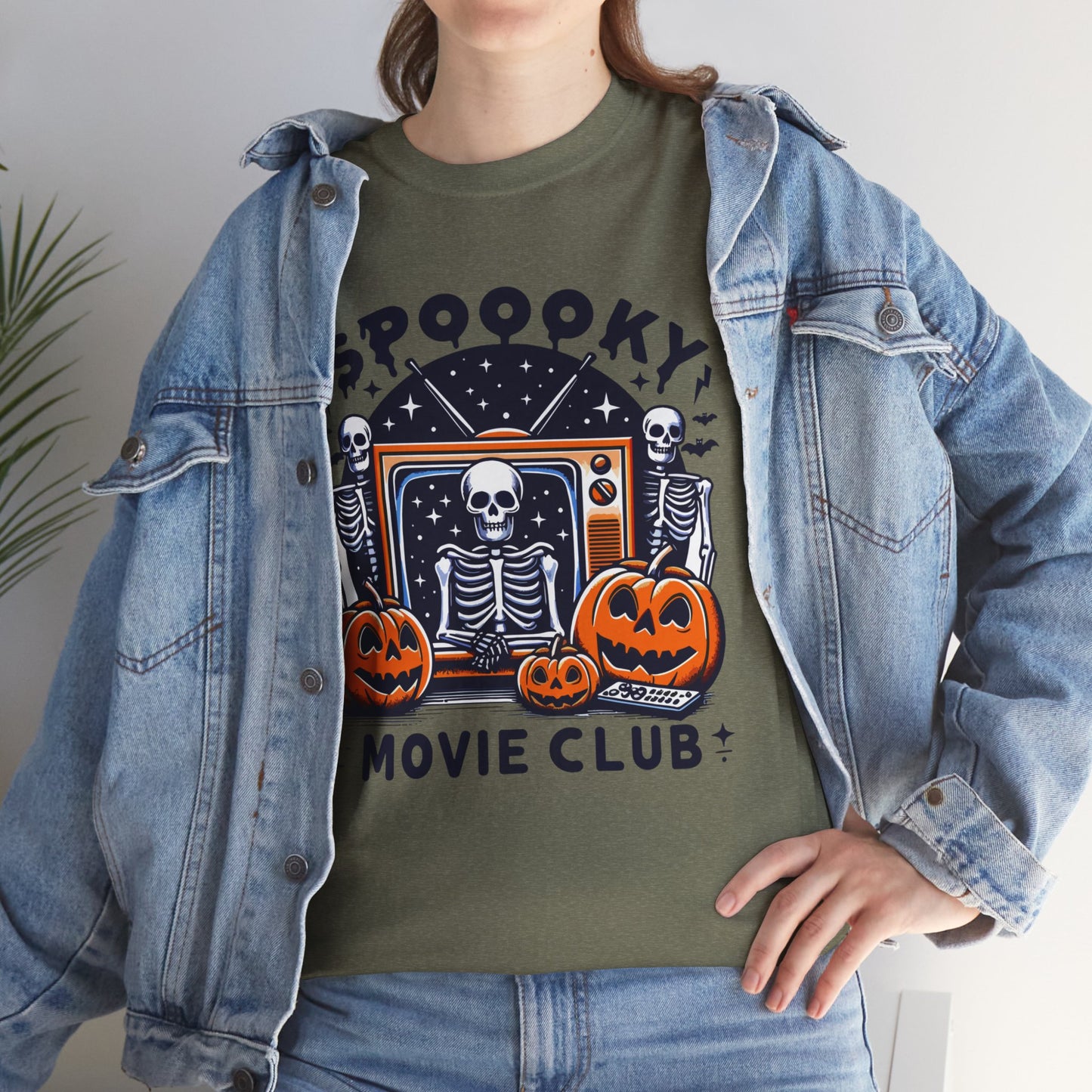 Spooky Movie Club Theme -  Unisex Cotton Tee