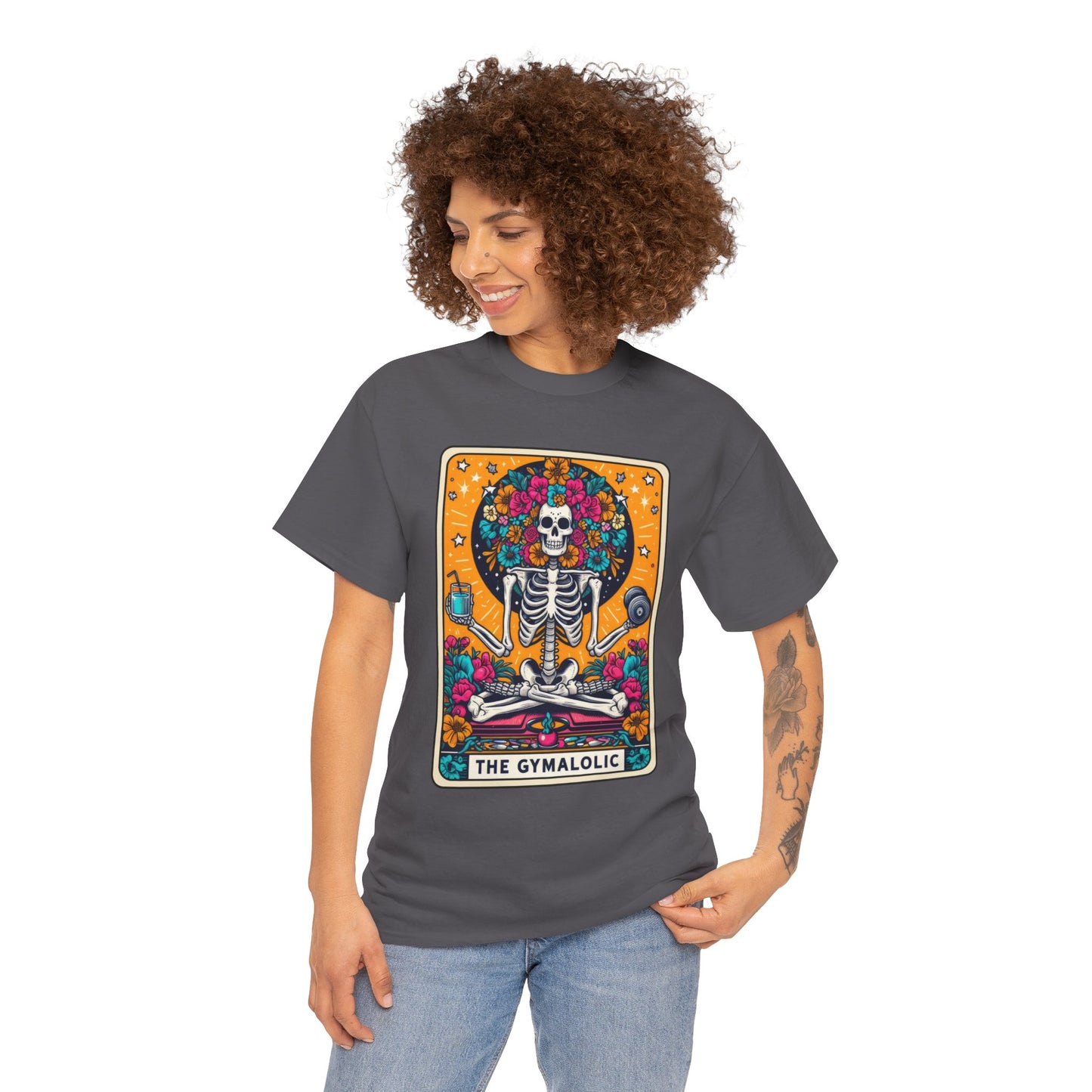 Gymaholic Skeleton Tarot - Unisex Tee Shirt