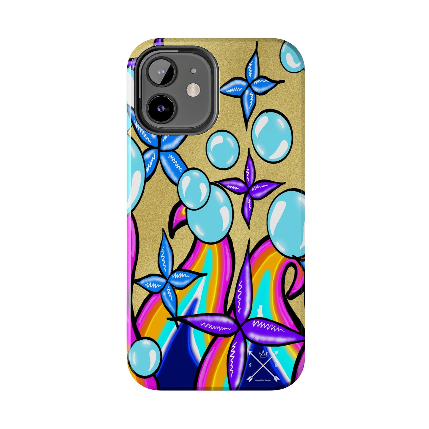 Bubble Rave (abstract art) - Tough iPhone Cases