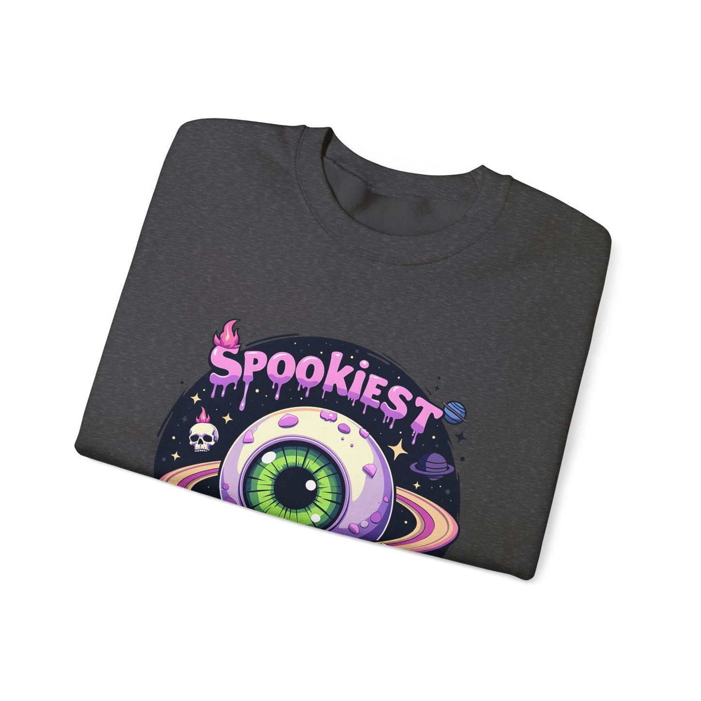 Spookiest in the Galaxy, Eyeball Planet Design - Sweatshirt