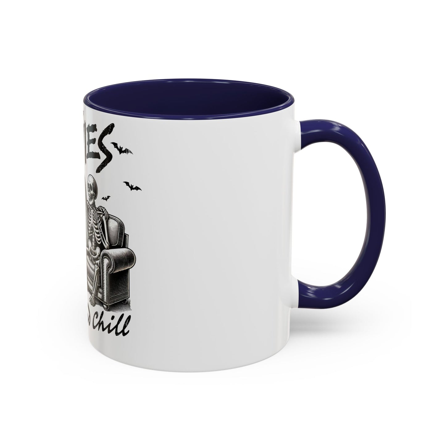 Horror Movies and Chill - Accent Coffee Mug (11, 15oz)