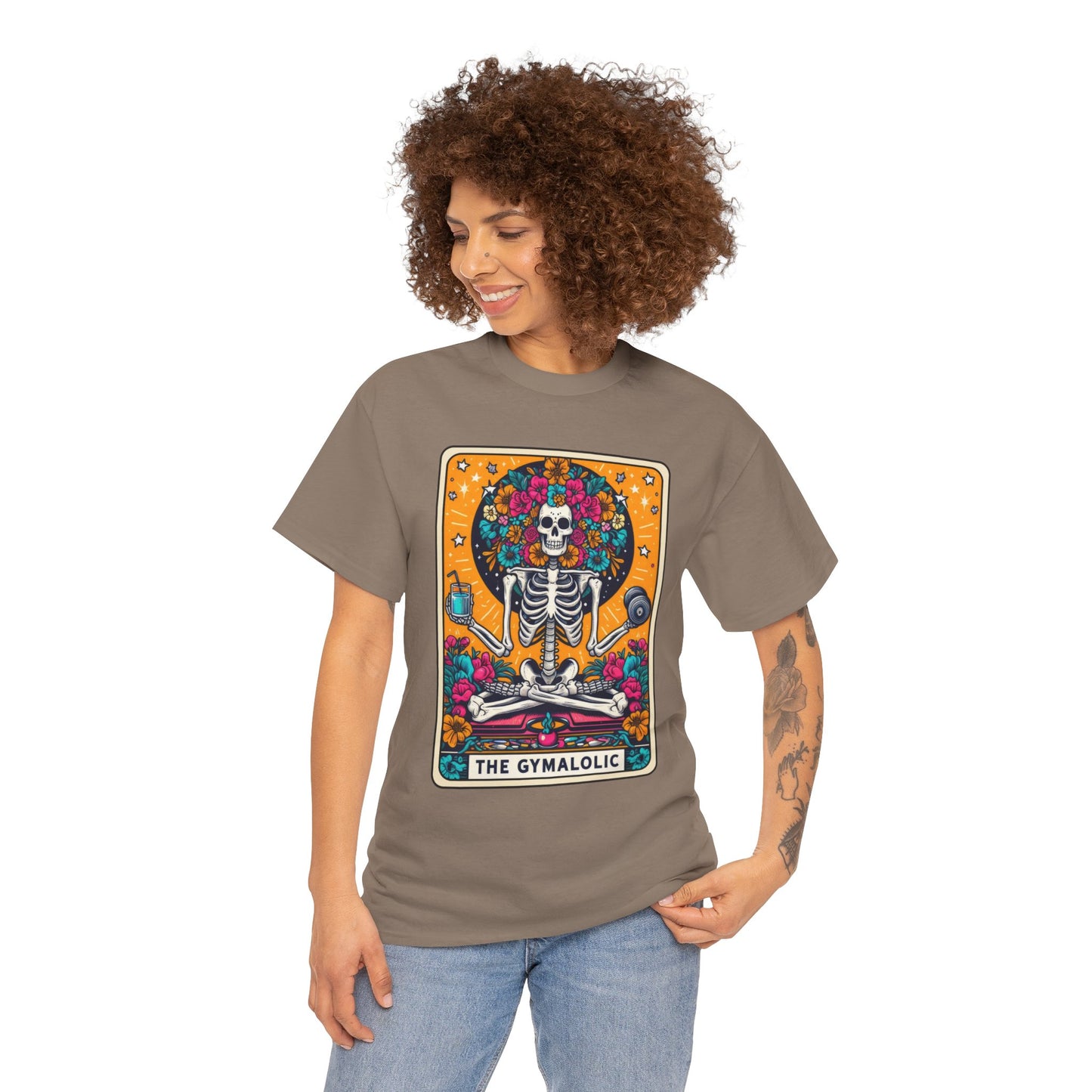 Gymaholic Skeleton Tarot - Unisex Tee Shirt