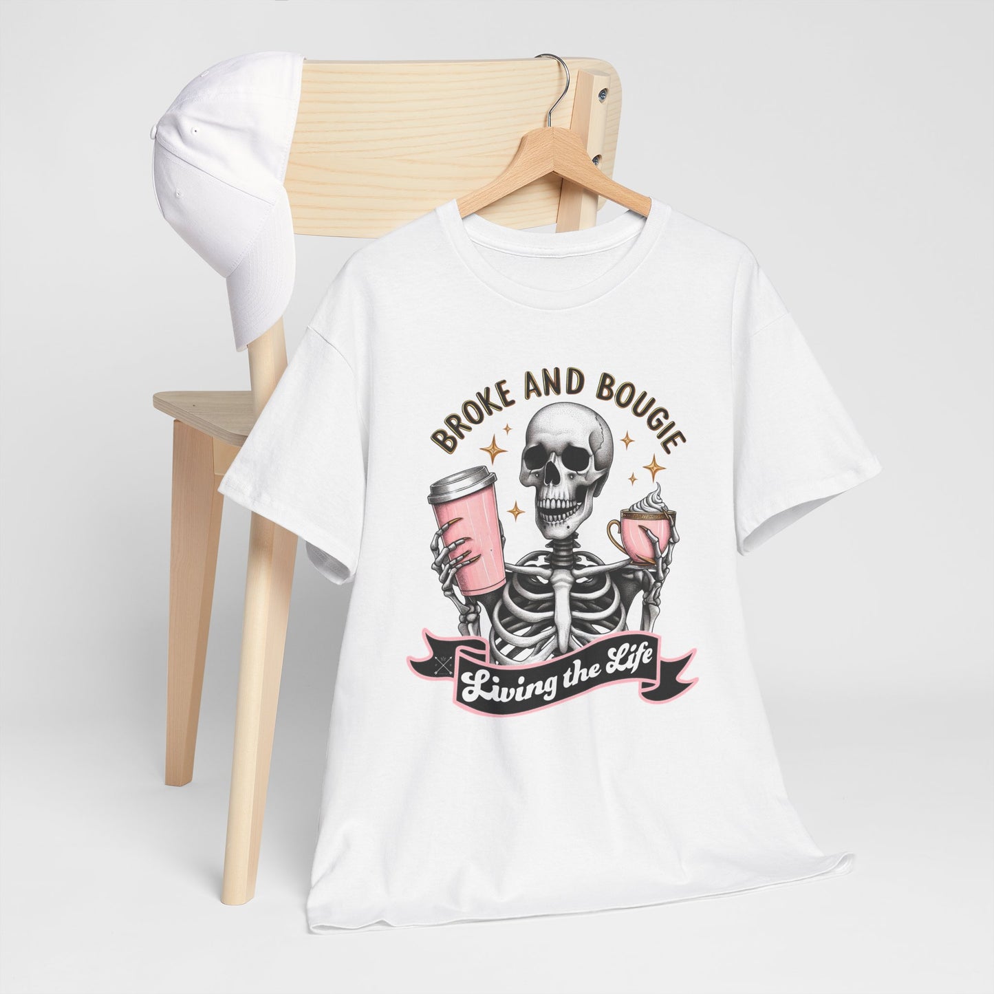 Broke and Bougie - Unisex Heavy Cotton Tee