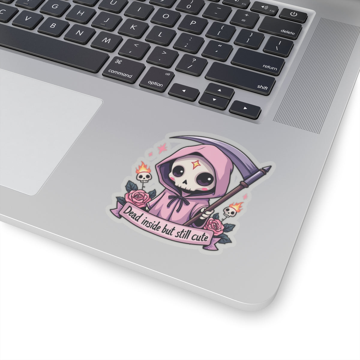 Dead Inside But Still Cute, Little Grim - Kiss-Cut Stickers