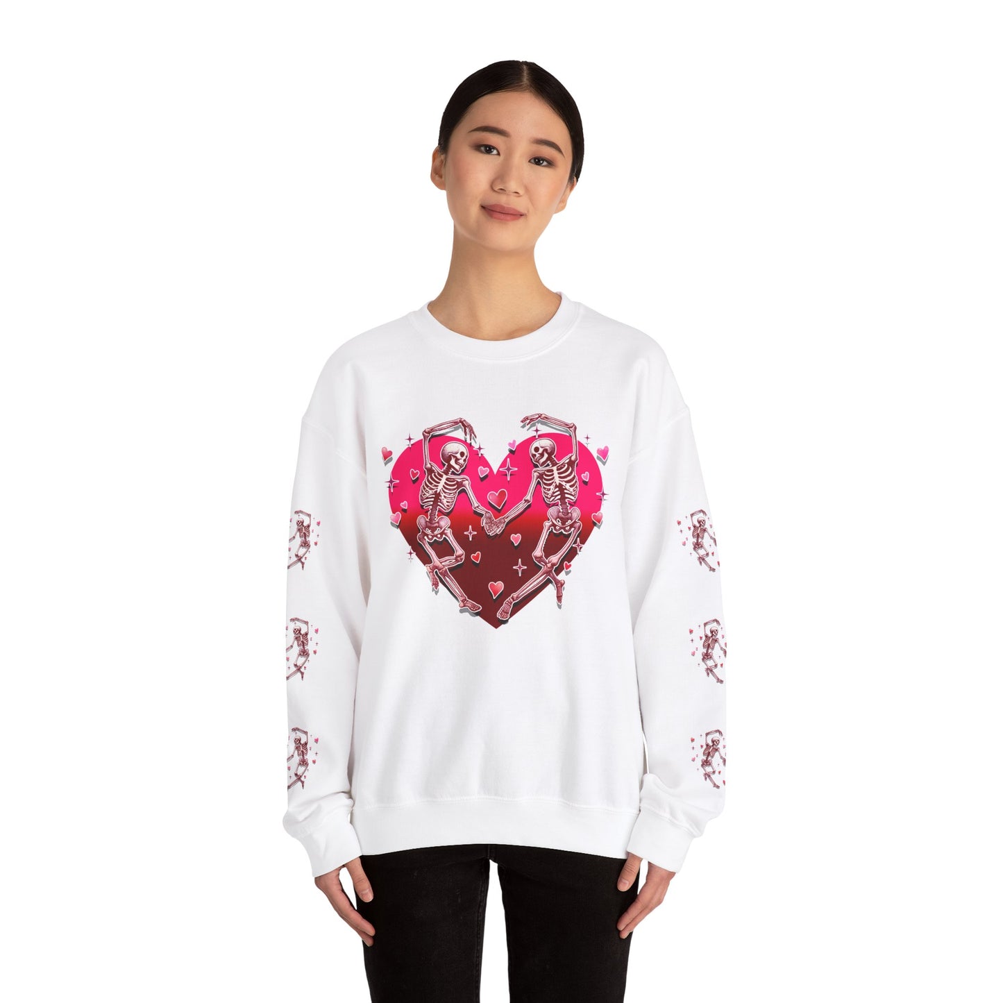 Dancing Skeleton Lovers - Crewneck Sweatshirt