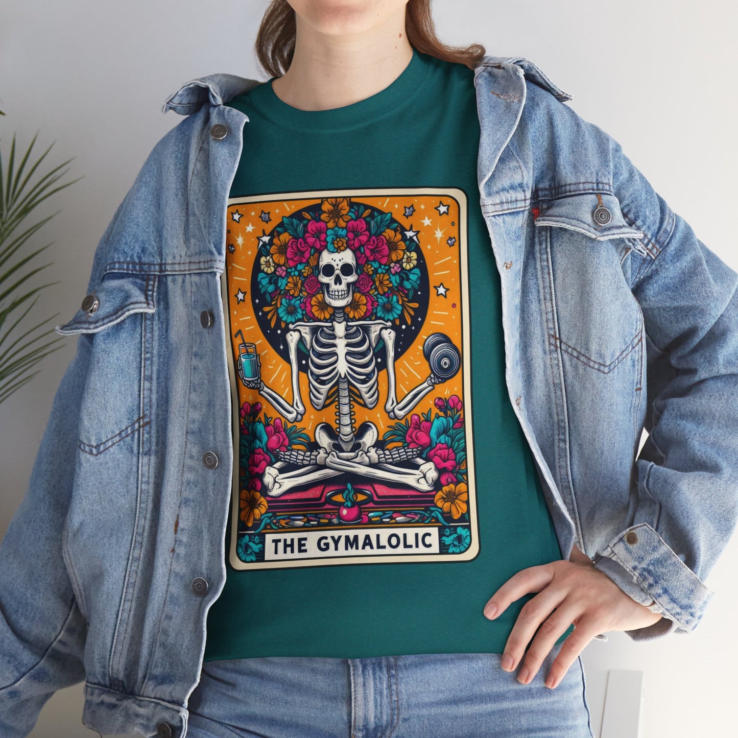 Gymaholic Skeleton Tarot - Unisex Tee Shirt