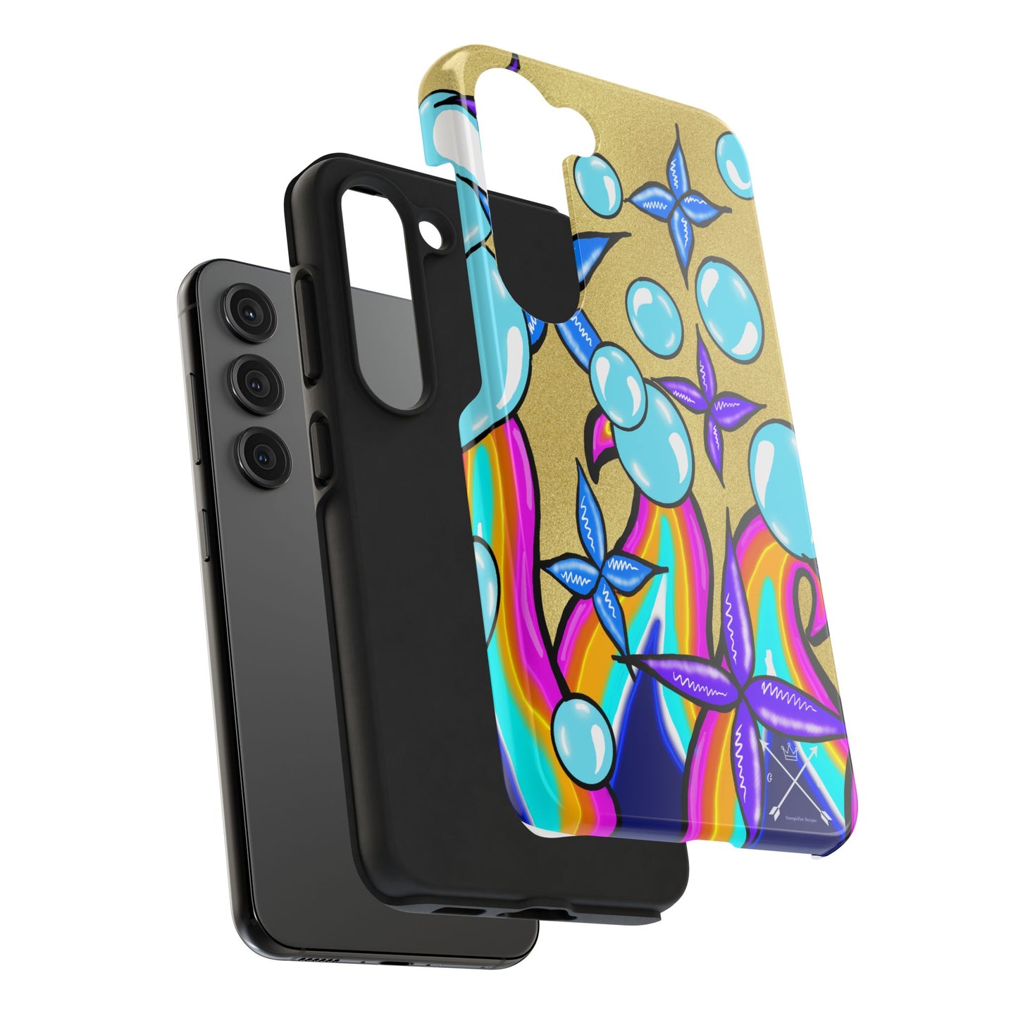 Bubble Rave (abstract art) - Tough iPhone Cases