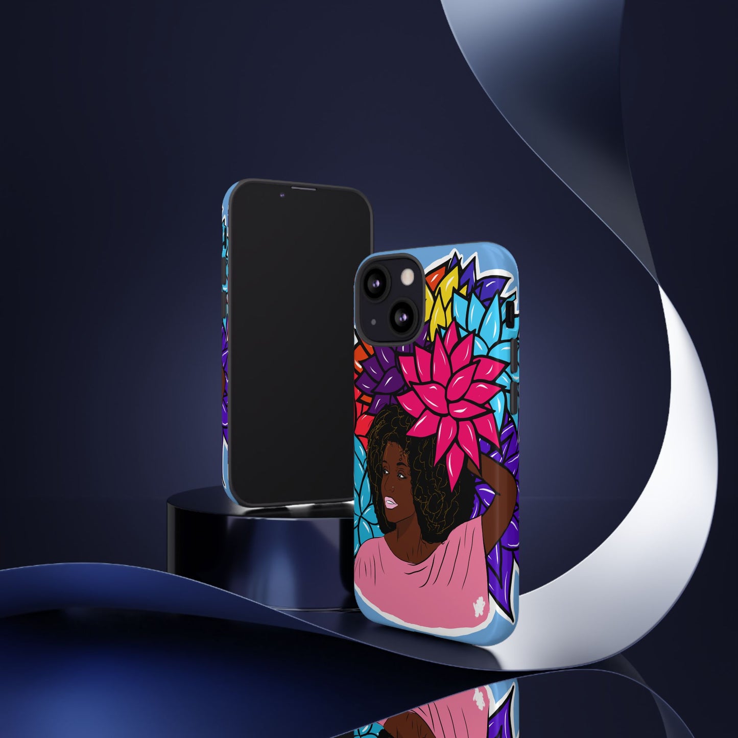 Beauty with Flowers - Tough Phone Cases