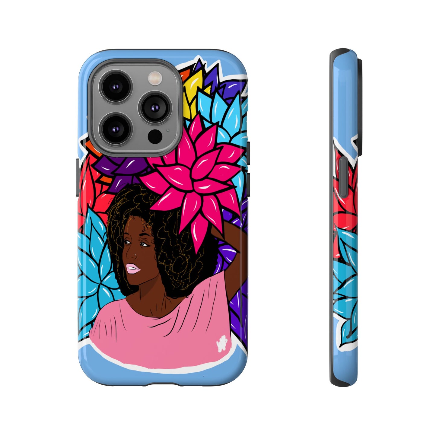 Beauty with Flowers - Tough Phone Cases