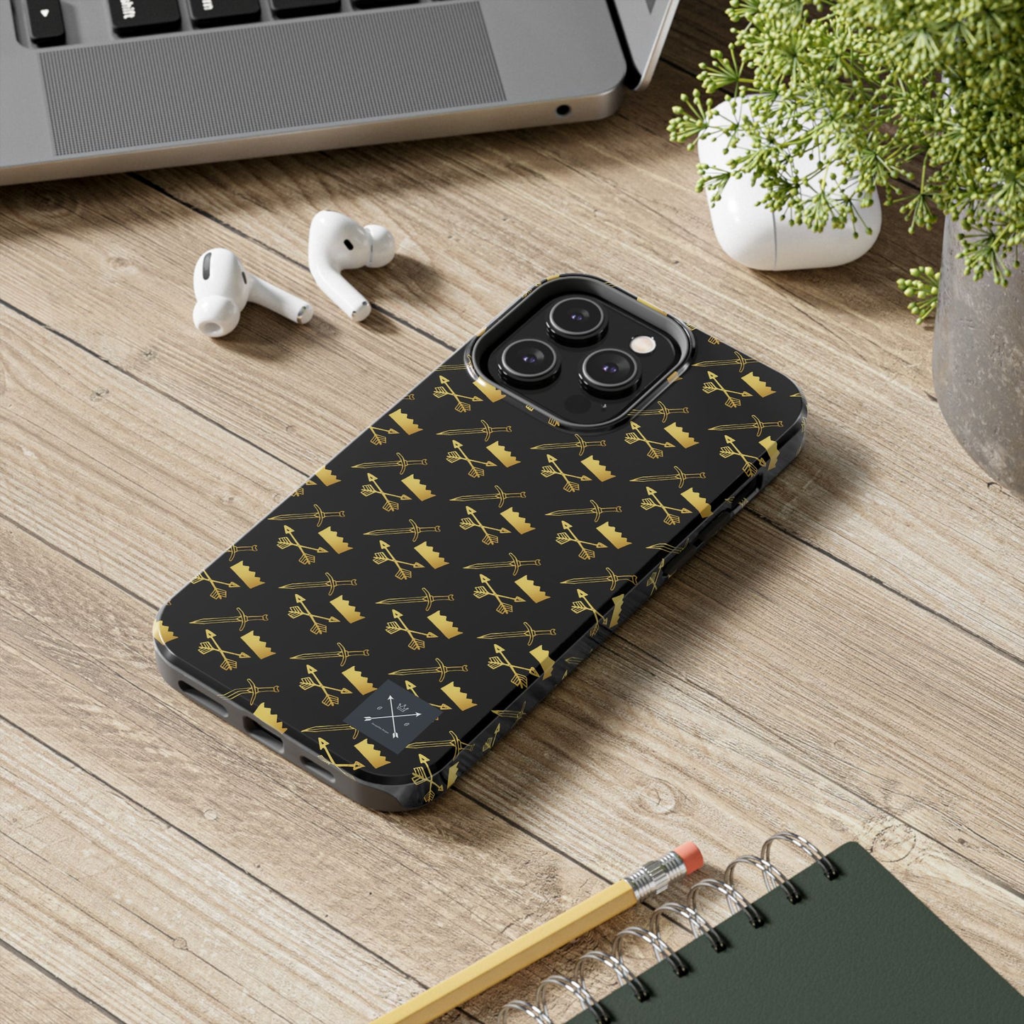 Gold and Bold Warrior (pattern) - Tough Phone Cases