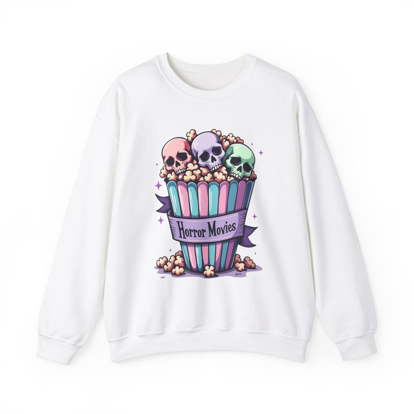 Horror Movies Popcorn Bucket Skulls - Sweatshirt