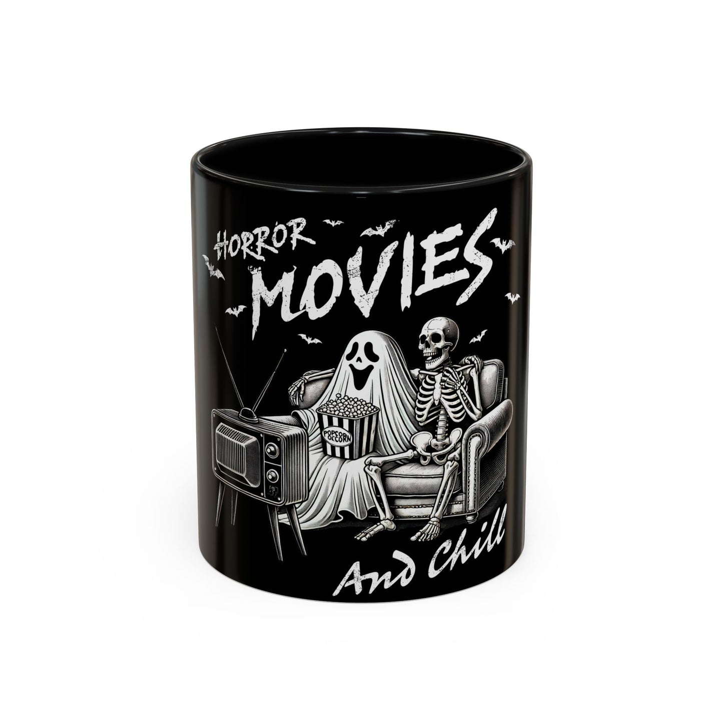 Horror Movies and Chill - Accent Coffee Mug (11, 15oz)