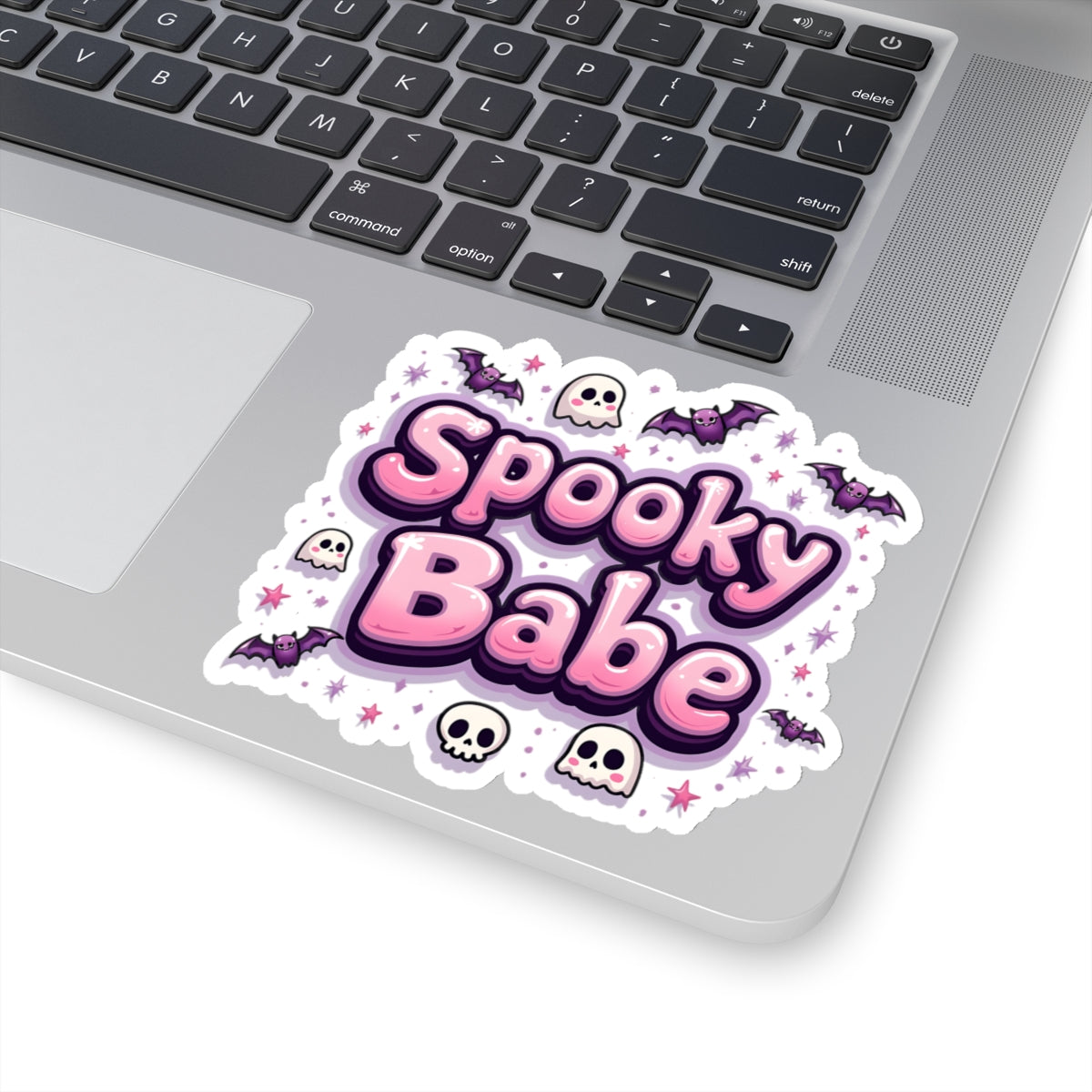 Pink Spooky Babe - Halloween Kiss-cut Stickers