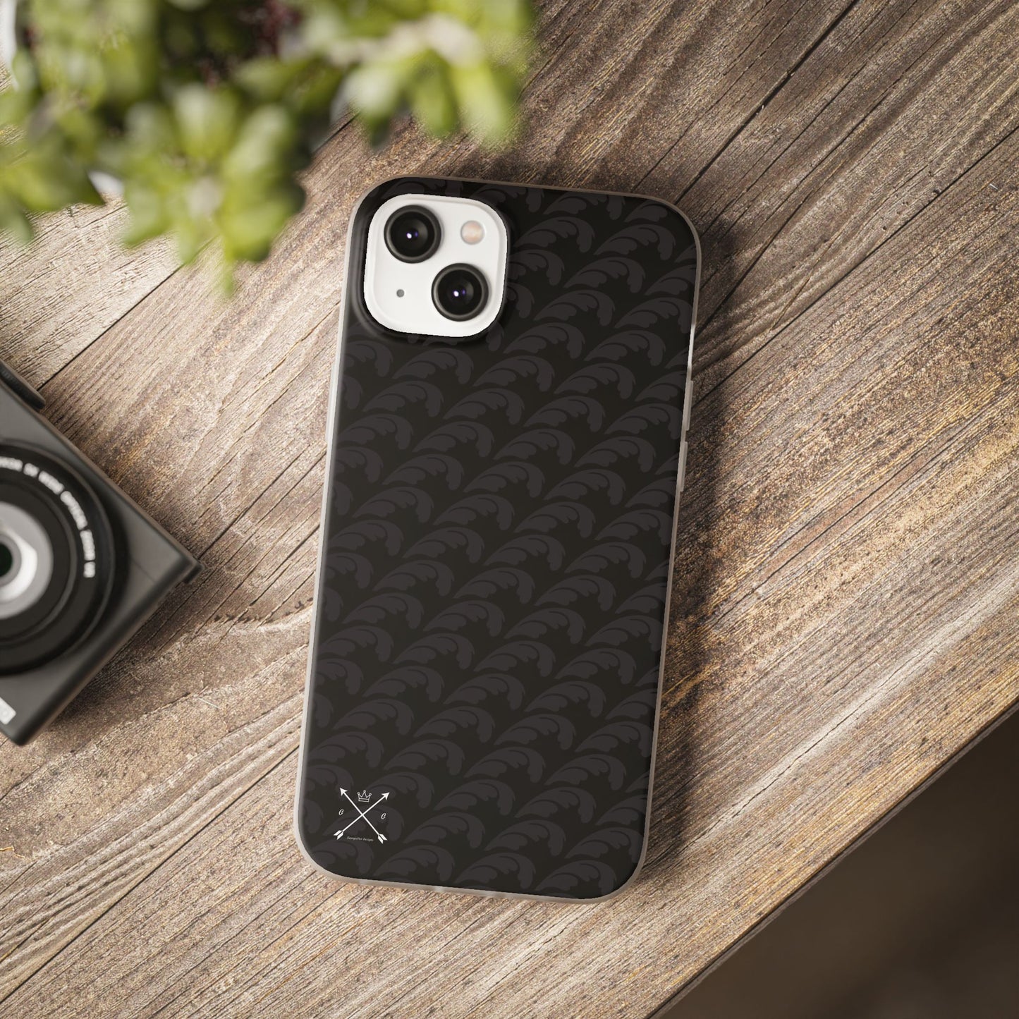 Beautiful Beloved Flourish (black/black) - Flexi Phone Cases