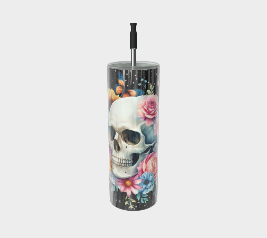 Skull and Butterflies - 20oz Tumbler